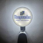 Brand New Hoegaarden Beer Badge! Hoegaarden Pump Badge! Frog Eye Lens