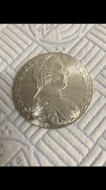 1780 Maria Theresa Thaler Silver Coin S.F. Mint Austrian Thaler VGC 