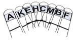 SHIRES STEEL HOOP DRESSAGE MARKERS  Stick In Ground Set Of 8 A B C E F H K M