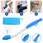 15'' Long Handled Bottom Toilet Self Wipe Aid Wiper Easy Tissue Reaching Aid UK