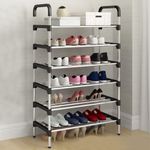 Large 6 Tier 18 Pairs Shoe Rack Heavy Duty Sturdy Storage Self Organiser UK