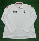 England Adidas Cricket 2011 White Test Long Sleeved Jersey Adult Large Shirt Kit