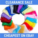 Organza Gift Bags 50-100pcs 7x9 9x12 10x15cm Wedding Favour Pouches Drawstring