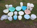 Various Vintage Kitchen Tupperware Storage Bowls Containers & Lids FREE UK P&P