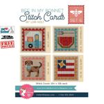 Bee In My Bonnet Stitch Cards Lori Holt SET E Coordinates with Farm Girl Quilts