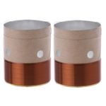 25.5mm 8 Ohm Core Round Brass Wire Woofer Voice Coil Aluminum For Speaker Repair