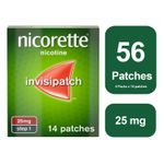 4 x Nicorette Invisi Patch 25mg - 8 Weeks Bundle