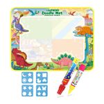 Dinosaur Magic Drawing Mat,Doodle W80 x H60 cm, Bright, luminous