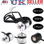 600P/R Photoelectric Incremental Rotary Encoder 5V-24V AB 2-Phases Shaft 6mm UK