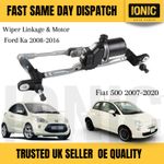 Ford Ka Fiat 500 2008–On Front Wiper Motor & Linkage Assembly 51787566 RHD