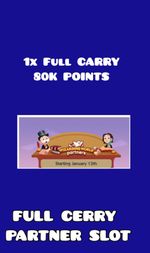 1 X Full carry Slot 80k point-max 4 hours Wizarding World Partners Mono_poly_Go 