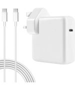 87W USB C Fast Charger Power Adapter Compatible with Mac Book Pro uk plug