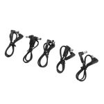 11in 5PCS Right Angle DC Power Cable 5.5mmx2.1mm 90° DC Male To Male Power C LW