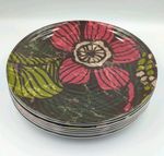 HD Designs Outdoors Collection Floral Melamine Dinner Plates Set Of 8 