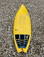 Submariner Yellow Surfboard with Traction Pad, Leash Plug & 'Grom Warmer'