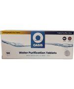 50x OASIS WATER PURIFICATION TABLETS for Survivalist Outdoor Survival Preppers