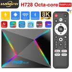 R69 Plus Voice Control TV Box Ultra HD 8K Allwinner H728 Octa Core Support Netfl