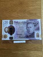 King Charles 20 POUNDS £20 NOTE UNCIRCULATED BANK of ENGLAND * Protective Sleeve