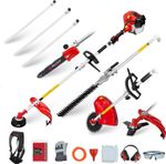 5in1 Multi-Functional Garden Tool 52cc Long Reach Petrol 3 Extension Pole