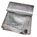 Reflective Sun Shade Sail Net Aluminum Foil Mesh Canopy Sunscreen Cover 99% UV