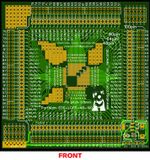 1pc QFP LQFP TQFP 48,64,100pin 0.5mm pitch STM32 adaptor breakout stripboard PCB