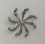 x 8 Original Timpo plastic Western Cowboy single action Colt pistols 1960/70's