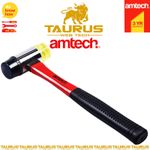40mm AMTECH Double Face Hammer Head FIBREGLASS Shaft Grip RUBBER MALLET Tools UK