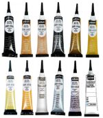 Pebeo Cerne Relief 3D Outliner Paste 20ml Tube For Vitrail Glass Paint Metallic