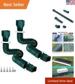 Flexible Downspout Extensions for Rain Gutter - 2 Pack, Adjustable 21-68 Inches