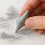 3x Kneadable Eraser Art Artist Soft Rubber Square For Drawing Sketching Graphic