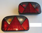 ASPOCK MULTIPOINT 2 PAIR OF REAR TRAILER LIGHTS FIT IFOR WILLIAMS BRIAN JAMES