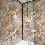 Mixed Stone 1000mm Wide Shower Panel 1m x 2.4m PVC Large Shower Wall Panel