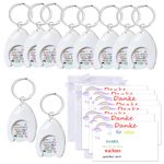 10pcs Shopping Cart Chip Cart Solver Educator with Heart Educator Thank You Gift...