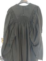Vintage Old Medium Weight Academic Gown Black