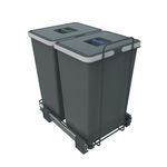 ECOFIL 48L Pull Out Waste Bin for 400mm Cabinet (2x 24L) For Hinged Doors