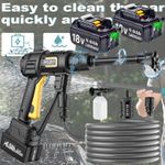 For Makita 18V 6-in-1 Cordless Car High Pressure Washer Gun Jet Water Clean GUN