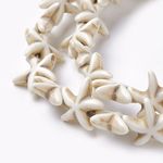 Turquoise Starfish Beads - White - 14mm - 1 Str (36pcs) - Ocean Summer Jewellery
