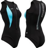 Cressi Thermoflex Lady Neoprene Swimsuit 2mm One Piece Black - Size XS S M L XL
