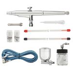 Airbrush Kit Spray Gun Dual Action Air Brush Tattoo Paint Art Tools