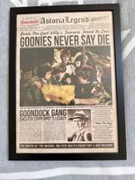 Goonies Astoria Legend Framed Newspaper Article - Never Say Die!