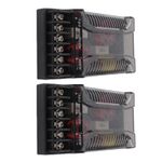 ⁺2Pcs 2 Way Car Audio Crossover Overcurrent Protection Universal Heat