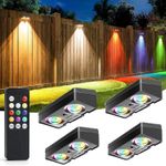 2/4X Super Bright Solar Powered Door Fence Wall Lights LED Outdoor Garden Lamp