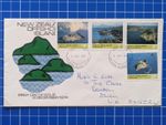 New Zealand 1974 FDC Posted To Devon UK . Offshore Islands Set. L472