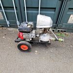 Simplicity Petrol Trash Pump with Wheels for Efficient Water Transfer Inc vat