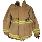 Fire Fighter Jacket Tunic Brown Emergency Service Brigade Rescue Uniform Grade C
