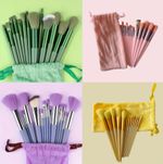 13 Pcs Make up Brush Set Buffer Powder Contour Eyeshadow With Pouch Brushes Set
