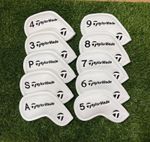 UK 10Pcs 3-9-PSA Golf Club Iron Head Cover Classic logo Magnet NEW