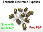 Nichicon UFW Audio Grade Electrolytic Capacitors  select 2.2uF-470uF, 6.3V-100V