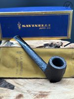 Savinelli Punto Oro 812 Sandblasted Canadian Smoking Pipe
