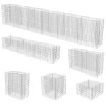 Gabion Stone Basket Retaining Wall Wire Cage Fench privacy Galvanized